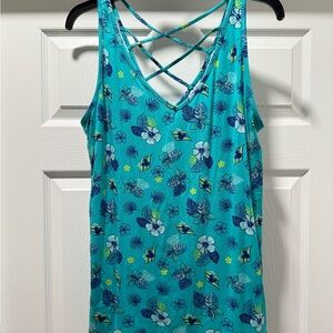 Disney Cruise Line Floral Women's Tank